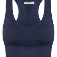 Top Feminino Fitness Com Bojo Removível - Azul