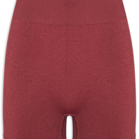 Short Feminino Fitness Texturizado - Vermelho