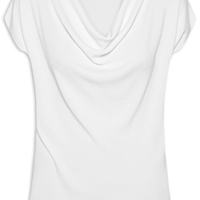 Blusa Feminina Decote Degagê Em Tricot - Branco