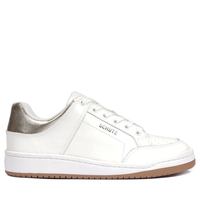 Tênis Feminino Casual Cloud Nappa/Metalic Napa - Branco