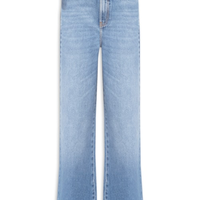 Calça Feminina Jeans Boyfriend Bigodes - Azul