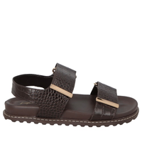 Sandália Feminina Croco Dacar - Marrom