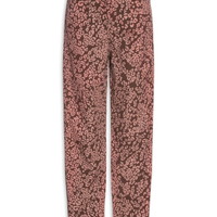 Calça Feminina Sarja Estampa Felina - Marrom