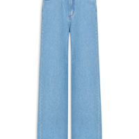 Calça Feminina Jeans Boyfriend Fenda - Azul