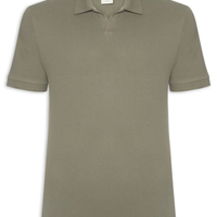 Polo Masculina Slim Fit Malha Texturizada - Verde