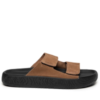 Sandália Maculina Etna Suede - Marrom