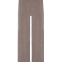 Calça Feminina Pantalona com Recorte e cinto - Cinza