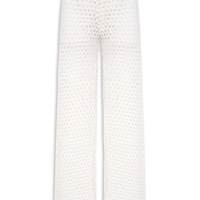 Calça Feminina Em Tricot - Off White