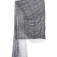 Saia Feminina Transpassada em Tule - Azul