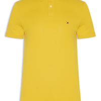 Polo Masculina 1985 Regular Fit Com Logo No Peito - Amarelo