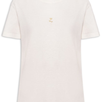 Camiseta Feminina Rosa Gold - Branco
