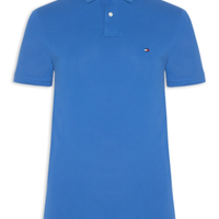 Polo Masculina 1985 Regular Fit Com Logo No Peito - Azul