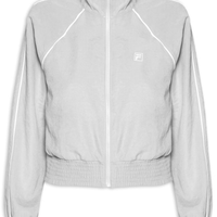 Jaqueta Feminina Cropped F-Box - Cinza
