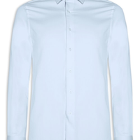 Camisa Social Masculina em Algodão - Azul
