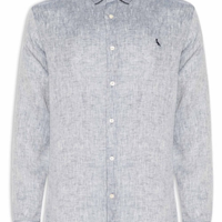Camisa Masculina Manga Longa Rogerio - Azul