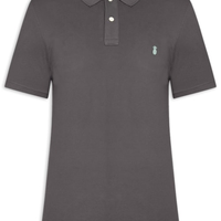 Polo Masculina Básica Summer Em Piquet De Algodão - Preto