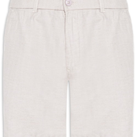 Short Masculino Em Misto Linho - Cinza