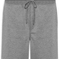 Bermuda Masculina Moletinho com Elástico Cinza