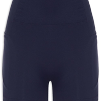 Short Feminino Fitness Com Bolso - Azul