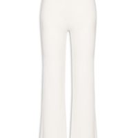 Calça Feminina Reta em Malha - Off White