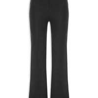Calça Feminina Reta em Malha - Preto