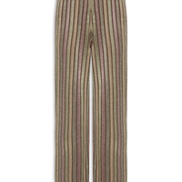 Calça Feminina Tricot Reta Multicolor - Cinza
