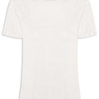 Camiseta Feminina Básica Alongada - Off White