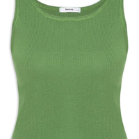 Regata Feminina Tricot Básica Verde