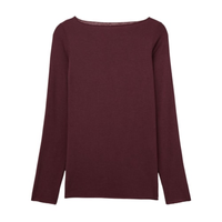 Blusa Manga Comprida Em Cashmere Ultralight - Bordô