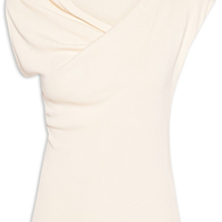 Blusa Feminina Decote Degagê Em Tricot - Bege