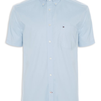 Camisa Masculina Classic Poplin Azul