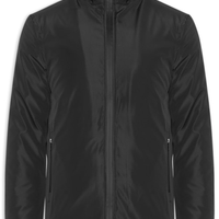 Jaqueta Masculina Parka Com Capuz - Preto