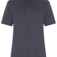 Polo Masculina Piquet Pima - Azul