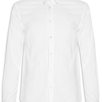 Camisa Masculina Manga Longa Buzios New - Branco