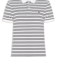 Polo Masculina Classic Fit Listrada - Preto