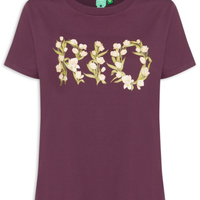 Camiseta Feminina Média Tulipa Rio - Roxo