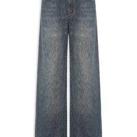 Calça Jeans Feminina Wide Leg New Basic - Azul