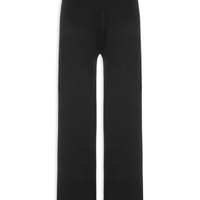 Calça Feminina Tricot Bicolor - Preto