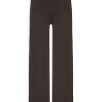 Calça Feminina Tricot Canelada - Marrom