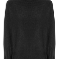 Suéter Feminino Em Tricot - Preto