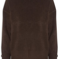 Suéter Feminino Em Tricot - Marrom