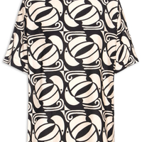 Camiseta Feminina Básica Tuca Xadrez - Preto