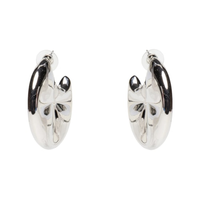 Brinco Feminino Argolas Orgânicas - Prateado