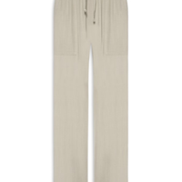 Calça Feminina Pantalona Com Bolsos - Bege