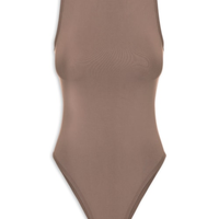 Body Feminino Comfy Em Malha - Marrom