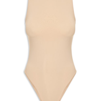 Body Feminino Comfy Em Malha - Bege