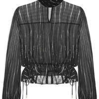 Bata Feminina Gola Lurex - Preto