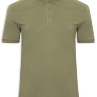 Polo Masculina Regular-Fit Logo Print Donos222 - Verde