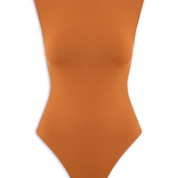 Body Feminino Básico Alça Larga Marrom