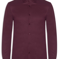 Camisa Masculina Tech Fibra De Bambu Slim Fit - Vermelho